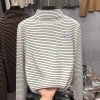 This autumn and winter collection features plush undergarments for both boys and girls, as well as semi-high-neck long-sleeved T-shirts and striped cartoon tops for children Specification image